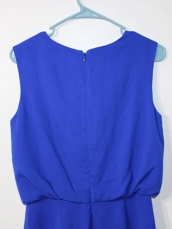 Women's Dress The Population Electric Blue Amada Sheath Sleeveless Dress - Picture 6 of 16